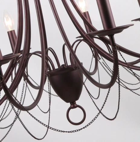 Подвесная люстра F-Promo Plini 2590-12P (220V, на цепи, свеча)