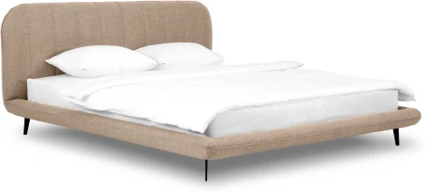 Кровать Amsterdam ОГОГО (арт.845393), (Шенилл/Бежевый)