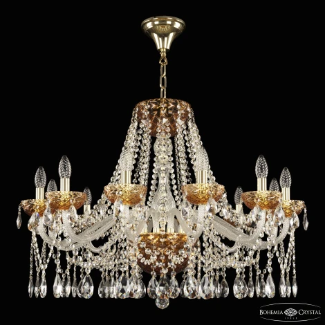 Подвесная люстра Bohemia 5413 5413/12/300 G Amber/M-1F