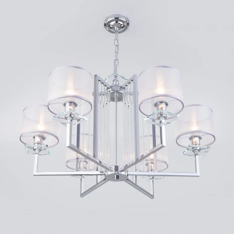 Подвесная люстра Eurosvet Fargo 60123/6 хром Smart