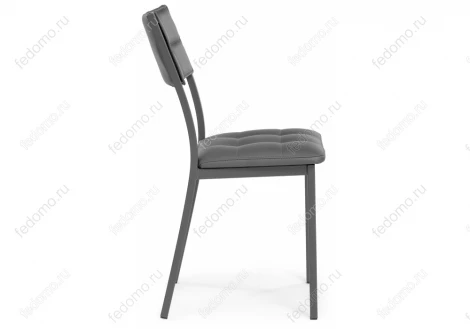 Стул Woodville на металлокаркасе Бекал темно-серый / графит 469979
