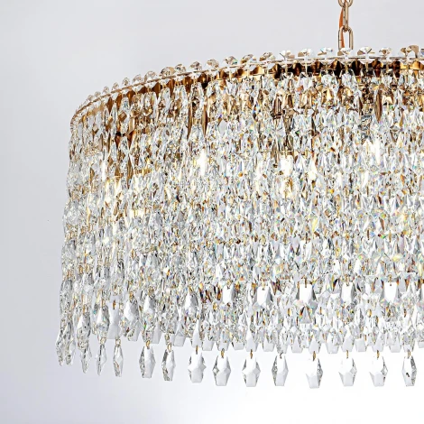 Подвесная люстра хрустальная Modelux MODELUX ML.7074.18 GD