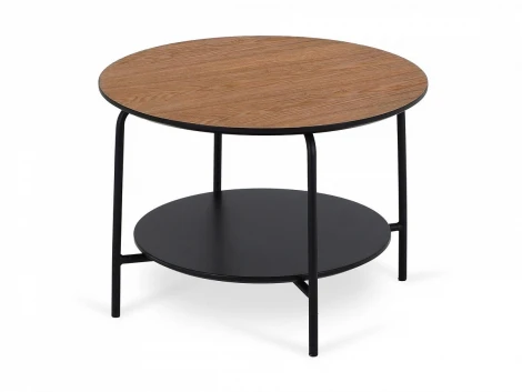 Стол журнальный Genua round ОГОГО 803379 (коричневый, черный)