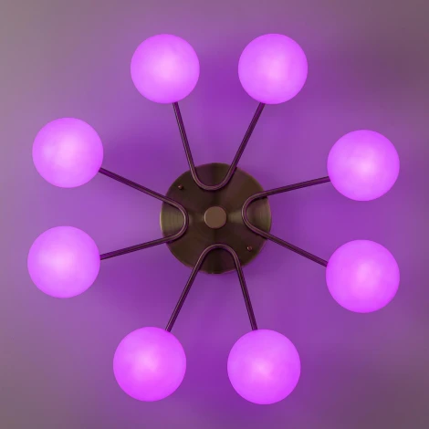 Потолочная люстра RGB на штанге Citilux Адам Смарт CL228A183 (LED, 220V, умный дом - Алиса, Маруся, Салют, шарики)