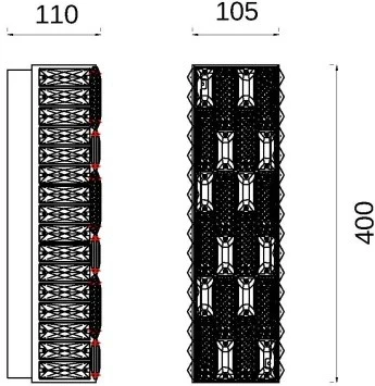 Настенный светильник Fluorite Festo FL1051-2W (LED, 220V)