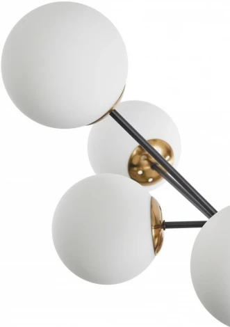 Потолочная люстра на штанге Arte Milano Neapolis-79808 279808/8 BK/GD (220V, шар)