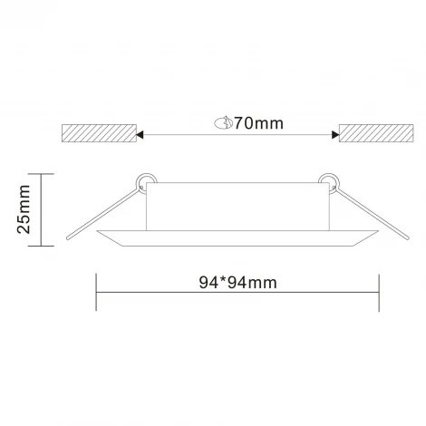 Встраиваемый точечный светильник ST Luce Quosis ST204.408.01 (220V)