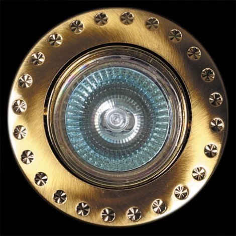 Встраиваемый точечный светильник Reluce 03053-9.0-001AK MR16 SG+GD (12V, круглые)