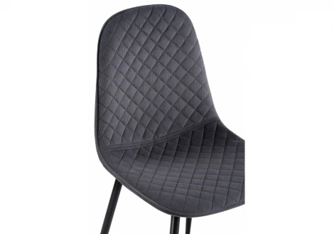 Стул Woodville на металлокаркасе Capri dark gray / black 15134