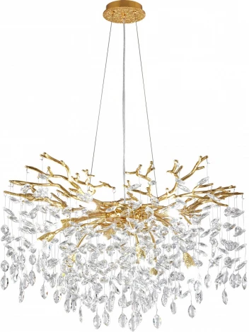 Подвесная люстра хрустальная Arte Milano Milano-1 23110.760.10.E14.B GD (220V, на тросе)