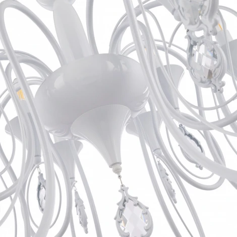 Подвесная люстра Arte Milano AM349920 349920/8-4 WT (220V, подвески, на цепи, подсвечник, свеча)