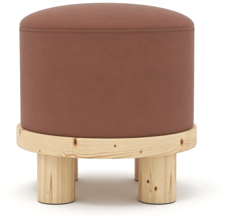 Пуф Arsko Сканди 1 терракотовый велюр