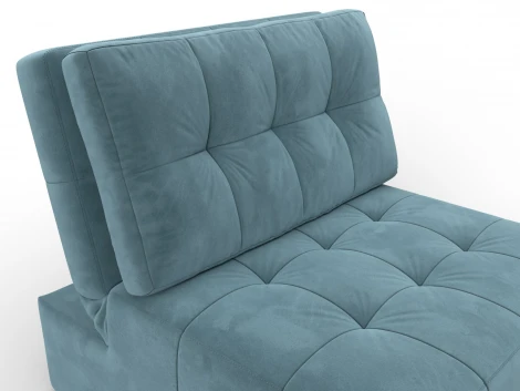 Кресло-кровать Лига-107 (80) (ЛДСП,Брус,Фанера,Велюр/Бирюзовый) Лига Диванов 134896