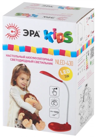 Интерьерная настольная лампа Эра NLED-430-3W-R