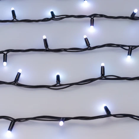 Светодиодная гирлянда ARD-STRING-PRO-10000-BLACK-95LED-MILK-LIVE RGBW-DMX (24V, 10W) (IP65)