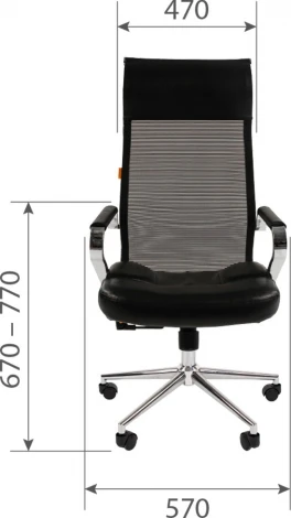 Компьютерное кресло CHAIRMAN 700 сетка (Металл,Экокожа,Сетка/Черный)