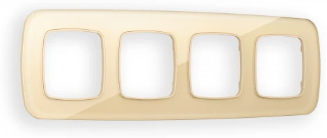 Рамка Ambrella Volt OMEGA Radian (Шампань Стекло органическое) 4-ая OF320604