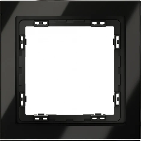 Рамка на 1 пост (черный, стекло) Voltum S70 VLS110108