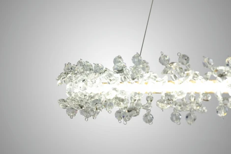 Подвесной светильник светодиодный AM Group AM455 L400 CH (220V, на проводе, кольцо)