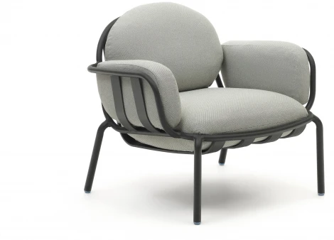 Кресло из ротанга La Forma (ex Julia Grup) Joncols (Серый/ Пенополиуретан)