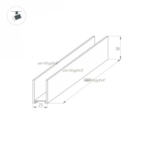 Шинопровод магнитный Arlight 034227 (24V)