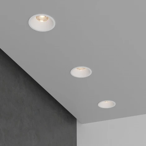 Встраиваемый точечный светильник светодиодный белый Elektrostandard Lin 15266/LED (220V, круглые)