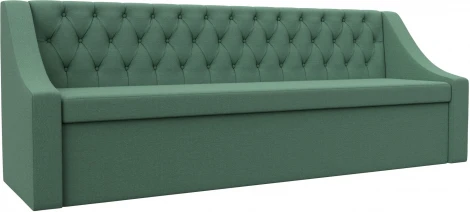 Диван кухонный прямой Мерлин (Зеленый/Рогожка) Лига Диванов арт.123197