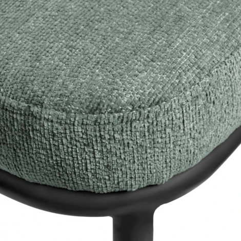Стул Bradexhome Lucas 2 шалфей шенилл с чёрными ножками