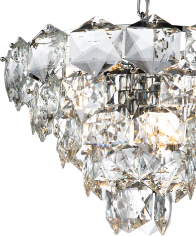 Люстра подвесная Fiaba V000050 (12010/11P Chrome) (220V, хрусталь, на цепи)