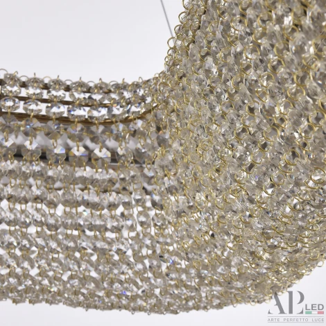 Подвесная люстра светодиодная APL LED Rimini S504.0.80.A.4000.Gold
