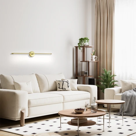 Настенный светодиодный светильник Escada Focus 10289/1LED Gold 10Вт, металл/силикон, золото (220V)