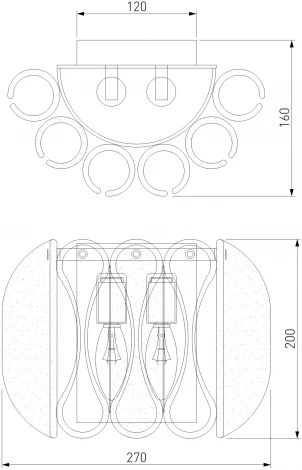Настенный светильник Bogate's Callas 365/2 (220V)