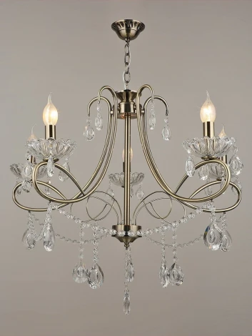 Подвесная люстра Reluce 01666-0.4-05 (220V, подвески, на цепи, подсвечник, свеча)