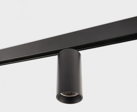 Трековый светильник магнитный 18W 48V Italline IT012-5027 black 3000K (LED, круглые)