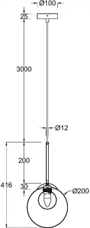 Подвесной светильник Maytoni Basic form MOD521PL-01G3