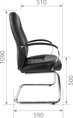 Компьютерное кресло CHAIRMAN 950 V (Металл,Экокожа/Черный)