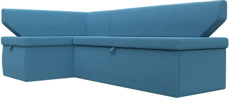 Диван кухонный угловой Омура левый угол (Голубой/Рогожка) Лига Диванов арт.125899L