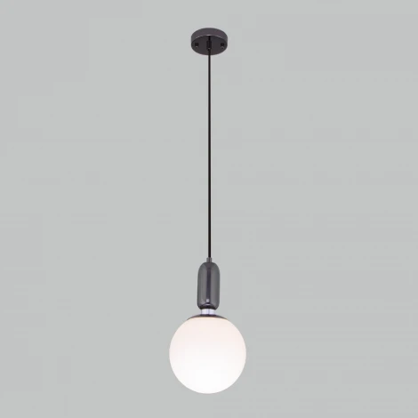 Подвесной светильник Eurosvet Bubble 50197/1 черный жемчуг (220V, на проводе, шар)