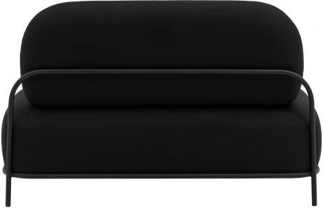 Диван Stool Group Стоун рогожка черный УТ000036925