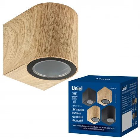 Архитектурная подсветка под лампу GU10 сосна Uniel UUL-A01S UUL-P51A 6W/GU10 IP65 PINE
