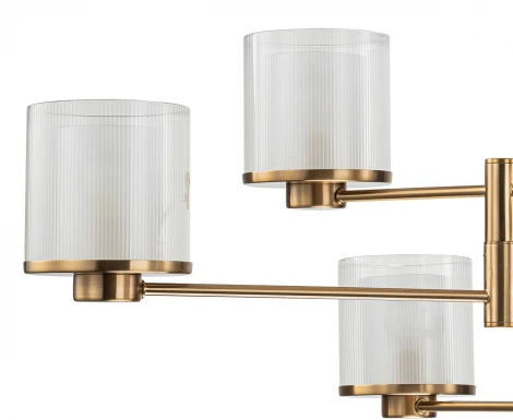 Потолочная люстра ярусная на штанге 13023/6R Brass Indigo Bilancia V000352 (220V)