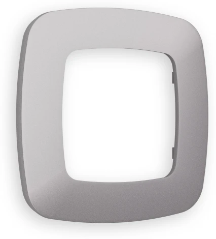 Рамка Ambrella Volt OMEGA Ecta (Сталь матовый) 1-ая OF140501