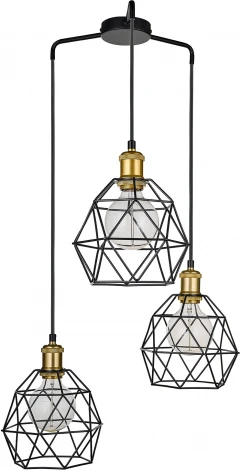 Подвесной светильник 33 ИДЕИ PND16S.03.04.003BL.GO-IKS.BL (220V, на проводе, круглые)