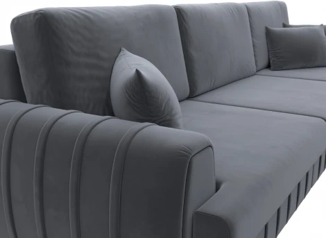 Диван прямой Лига-057 НПБ Лонг Лига Диванов (Велюр) арт.129242