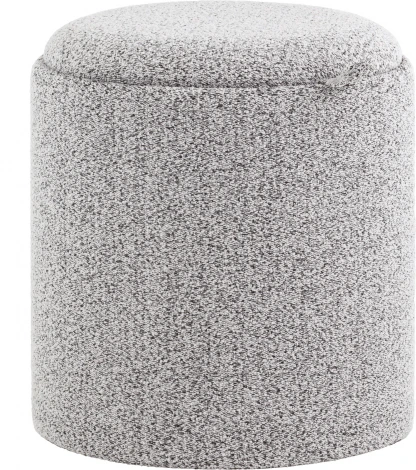 Пуф-столик с ящиком Хюгге XS букле серый, Stool Group