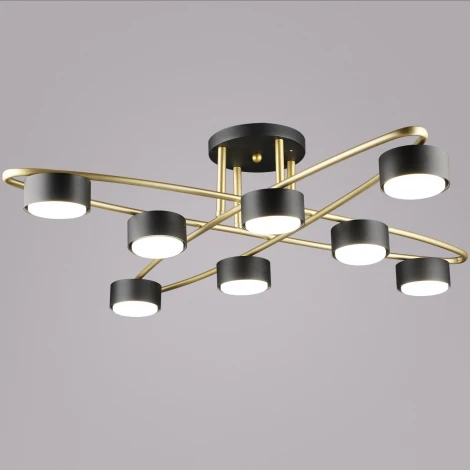 Потолочная люстра на штанге Reluce 06658-0.3-08 GD+BK GX53 (220V)