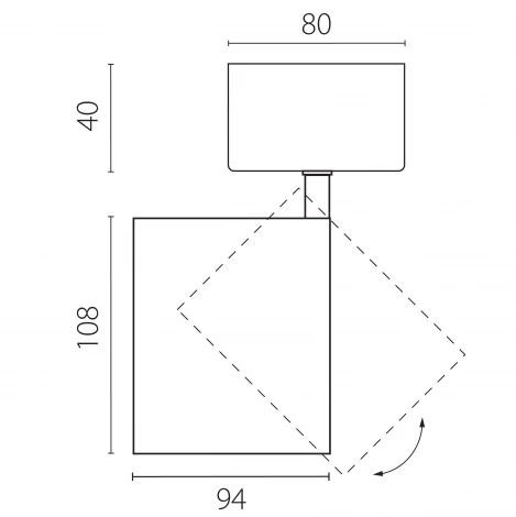 Спот накладной LED 35W со накладной чашей Lightstar Alta Base A5437SO