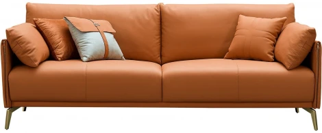 Диван ESF CALIFORNIA NAPPA SF002 (3-х местный) коричневый 6606/Кожа