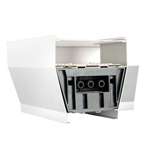 Светильник коннектор 4W 440Lm 3000К-4000К-6400K L-образный с ручным переключением режимов серебро возмож. соедин. в линию Feron AL4036L 51872