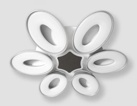 Потолочная люстра Ambrella Orbital Granule FG1022/6+1 WH 144W+80W D1000